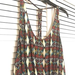 Tribal print racerback dress